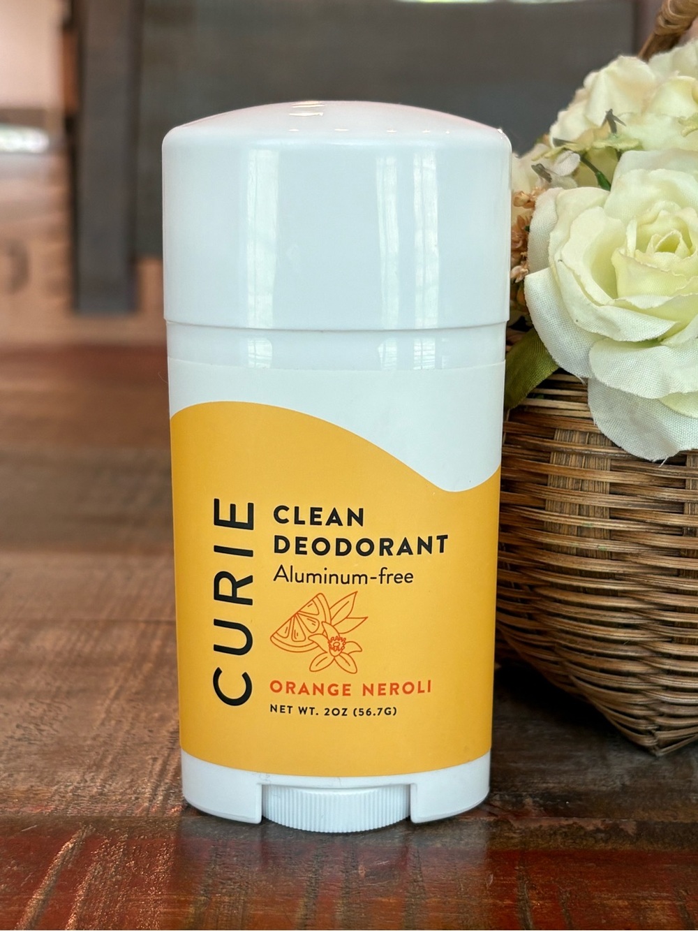 New CURIE Aluminum-Free CLEAN DEODORANT in ORANGE NEROLI!